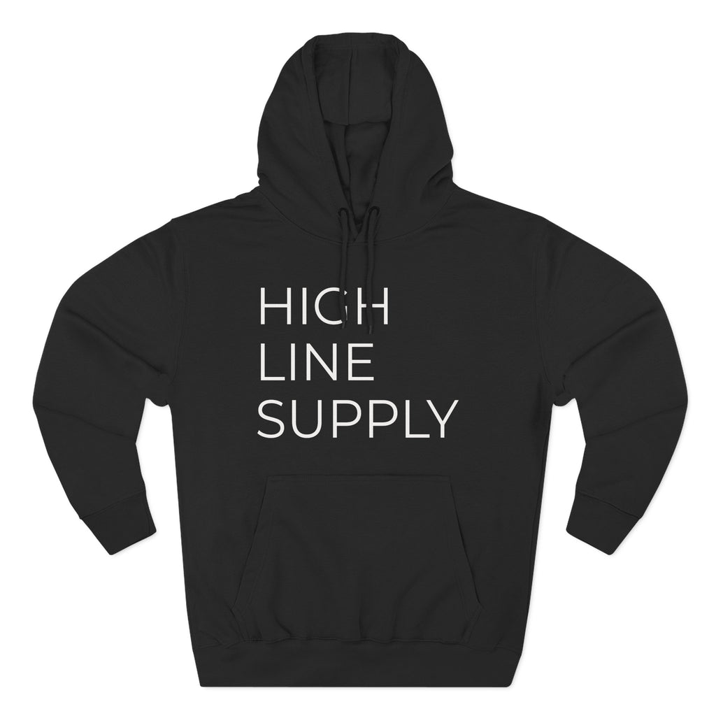 Three-Panel Fleece Hoodie