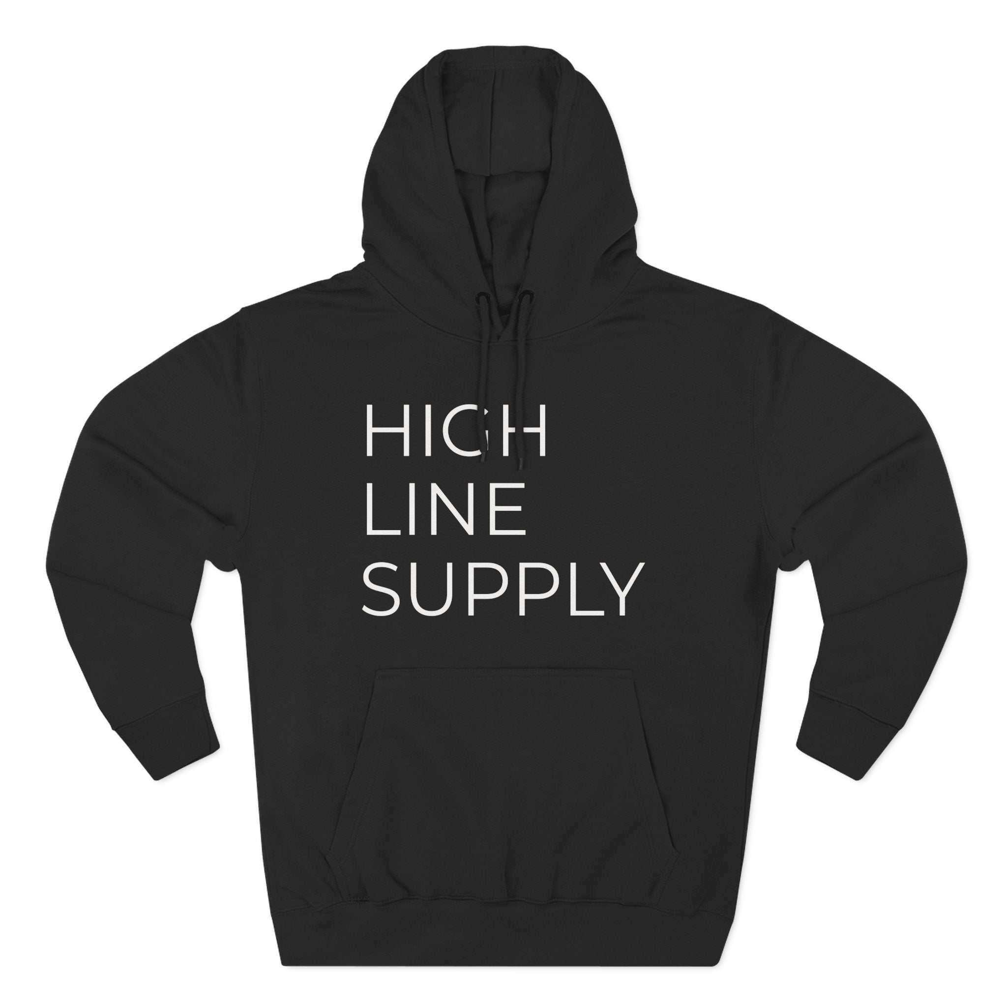 Three-Panel Fleece Hoodie